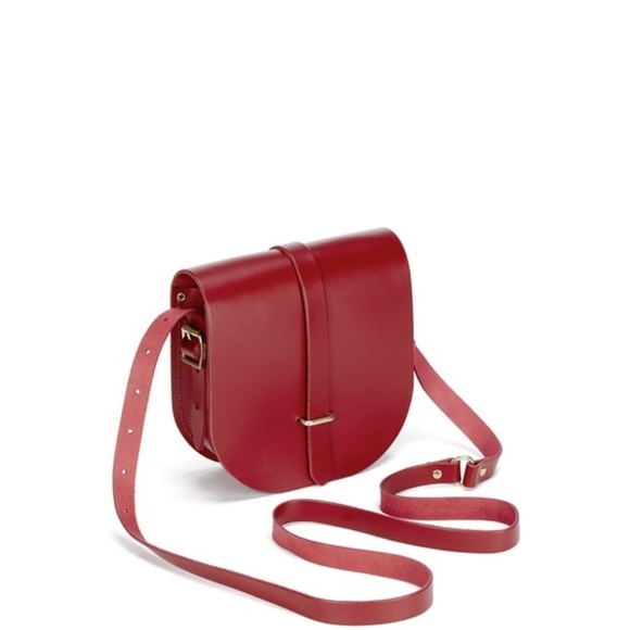 Madewell Handbags - NEW Madewell The Cambridge small red saddlebag